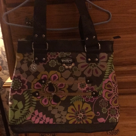 SPARTINA DAUFUSKIE ISLAND TRAVEL LINEN TOTE BAG - Picture 1 of 3